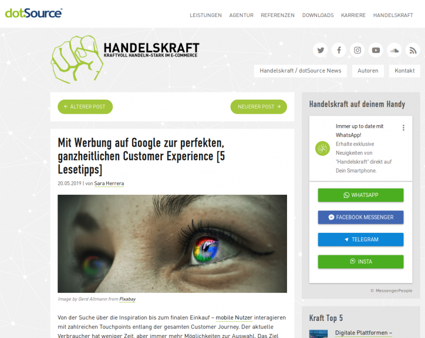 Mit Werbung auf Google zur perfekten, ganzheitlichen Customer Experience