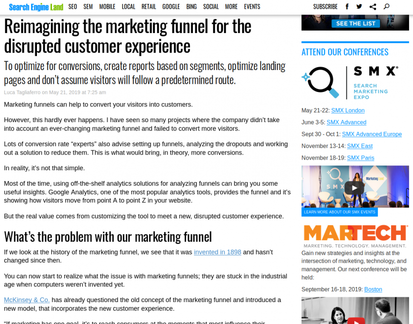 Reimagining the marketing funnel for the disrupted customer experience