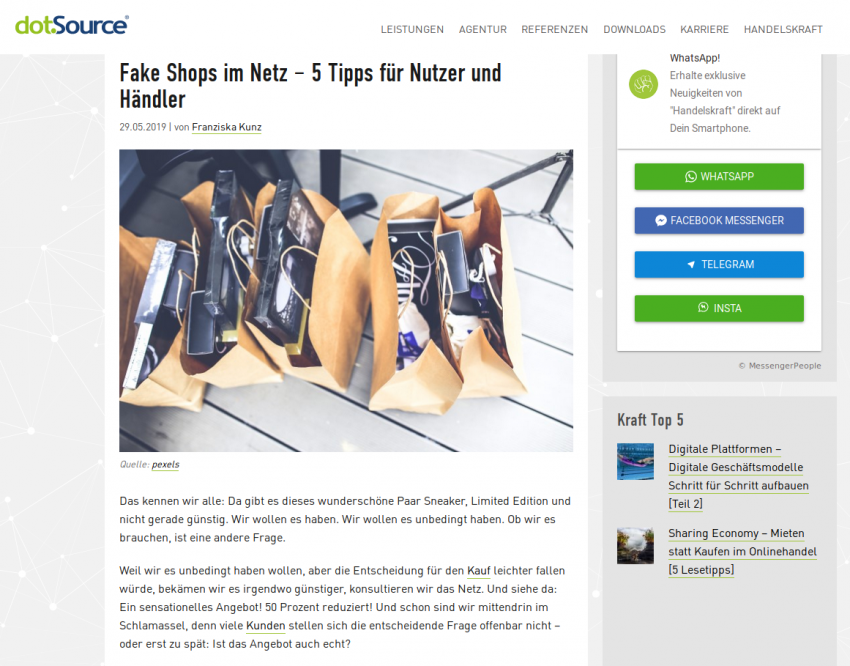 Fake Shops im Netz – 5 Tipps für Nutzer und Händler