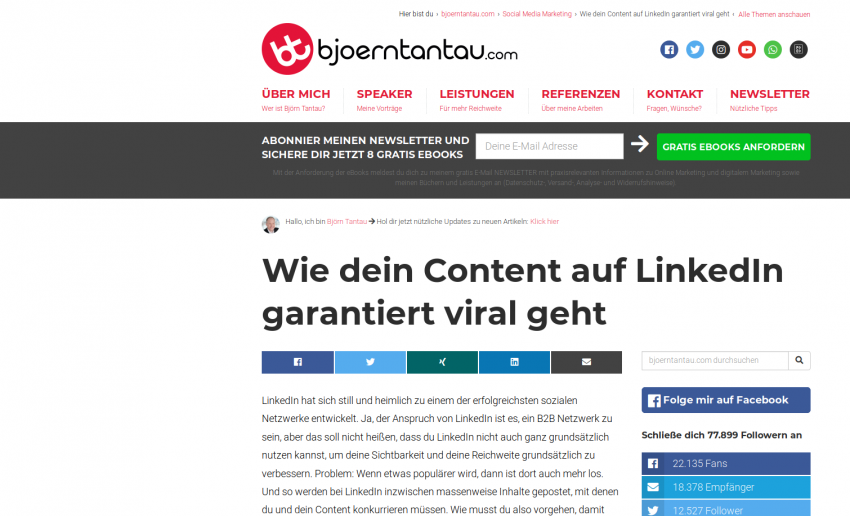 Wie dein Content auf LinkedIn garantiert viral geht