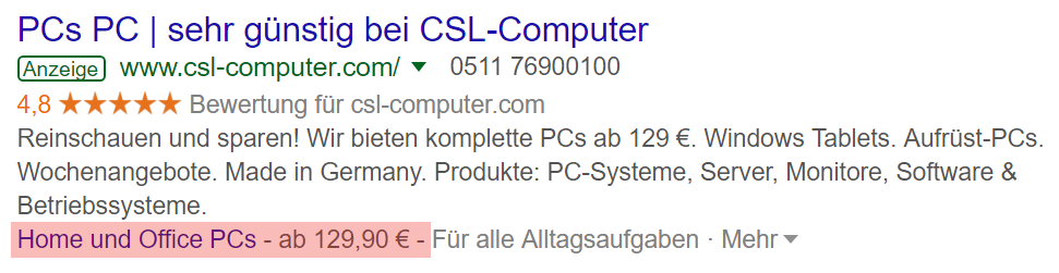 Preiserweiterung Preiserweiterung