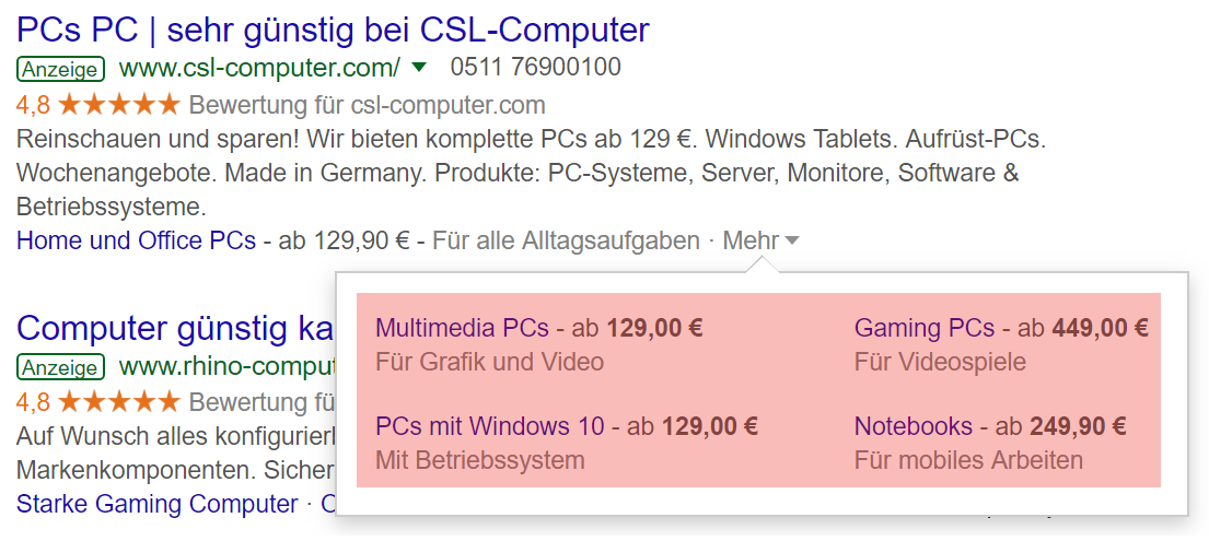 Preiserweiterung Preiserweiterung