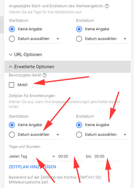 Einrichtung Angebotserweiterung 9 Einrichtung Angebotserweiterung 9
