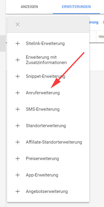 Einrichtung Anruferweiterung 1 Einrichtung Anruferweiterung 1