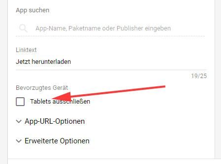 Einrichtung Apperweiterung 7 Einrichtung Apperweiterung 7