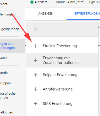 Einrichtung Callouterweiterung 1 Einrichtung Callouterweiterung 1