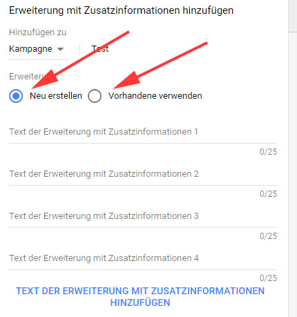 Einrichtung Callouterweiterung 3 Einrichtung Callouterweiterung 3
