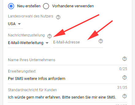Einrichtung SMS-Erweiterung 5 Einrichtung SMS-Erweiterung 5