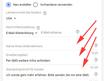 Einrichtung SMS-Erweiterung 6 Einrichtung SMS-Erweiterung 6