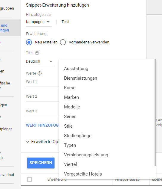Einrichtung Snippeterweiterung 6 Einrichtung Snippeterweiterung 6