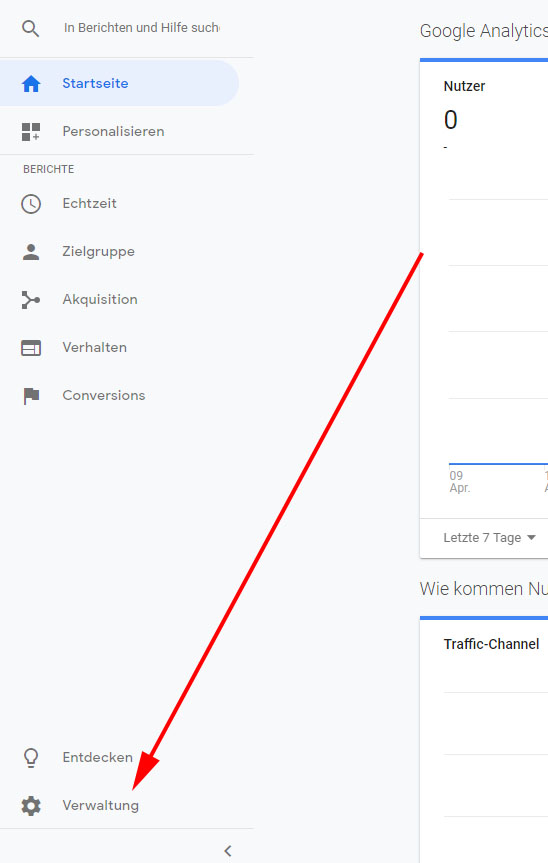 Conversions in Analytics einrichten Conversions in Analytics einrichten