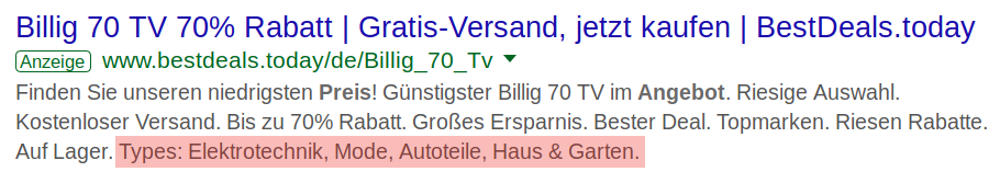 Snippeterweiterung 1 Snippeterweiterung 1