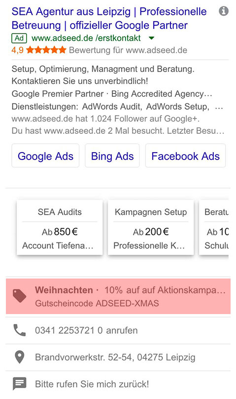 Angebotserweiterung 1 Angebotserweiterung 1