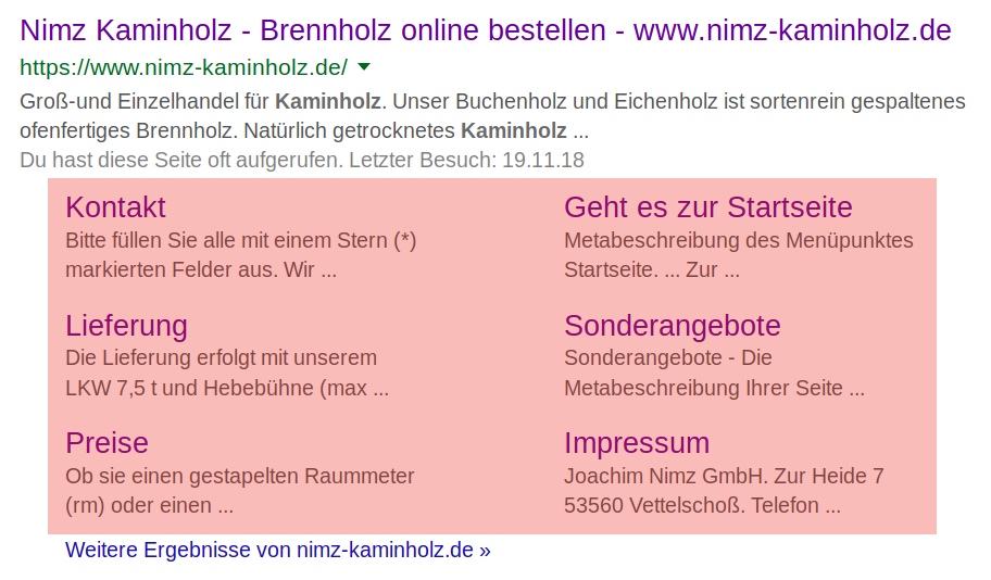 Sitelinks 3 Sitelinks 3