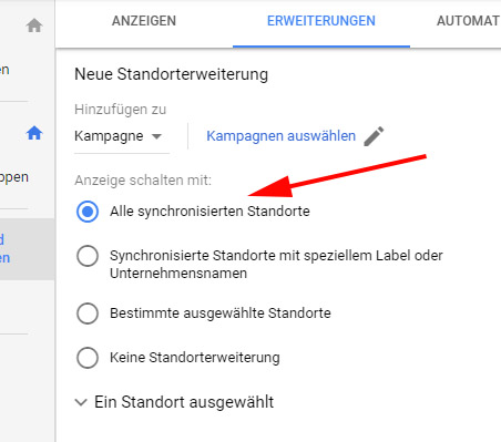Standorterweiterung Einrichtung Standorterweiterung Einrichtung